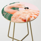 Flamingo & Cactus #society6 #decor #buyart Side Table Gallery Image 2