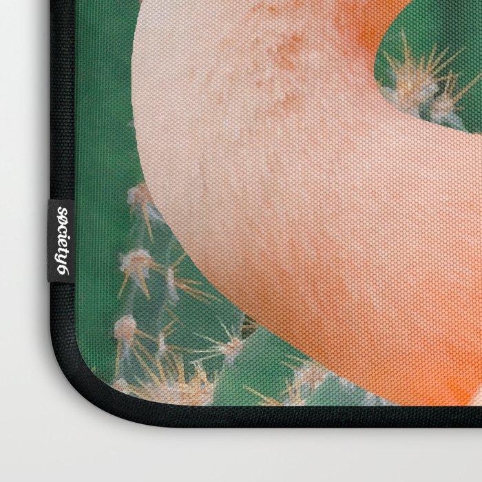 Flamingo & Cactus #society6 #decor #buyart Laptop Sleeve Gallery Image 3