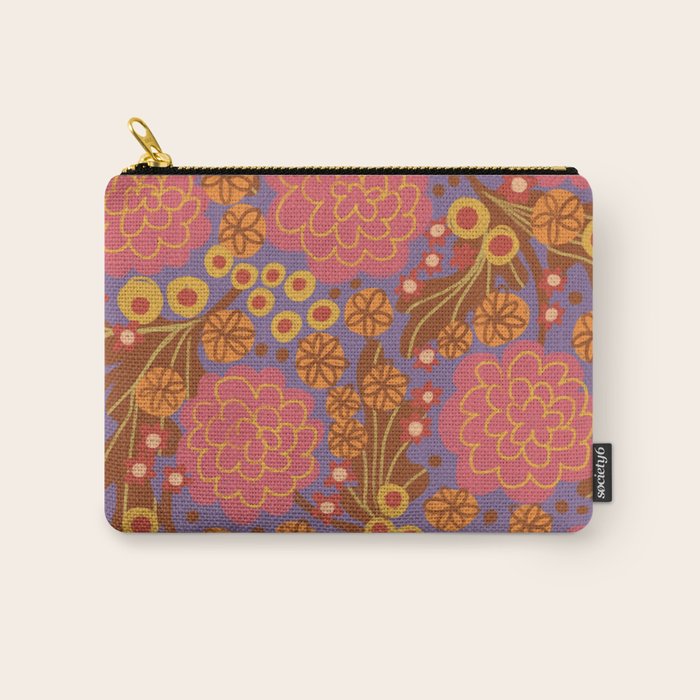 Asters #3 Carry All Pouch Gallery Image 1