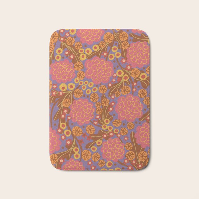 Asters #3 Bath Mat Gallery Image 1