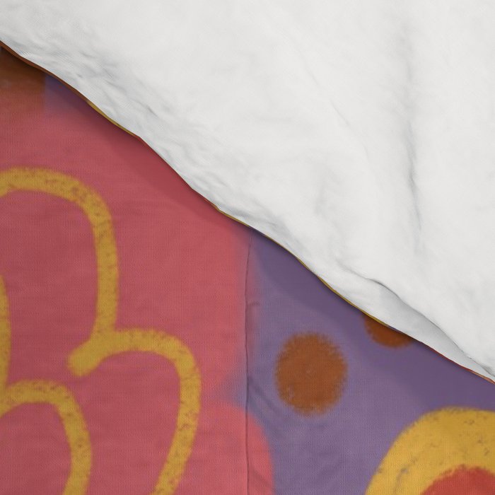 Asters #3 Comforter Gallery Image 4