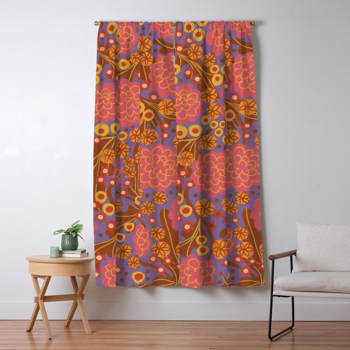 Asters #3 Window Curtain Gallery Image 5