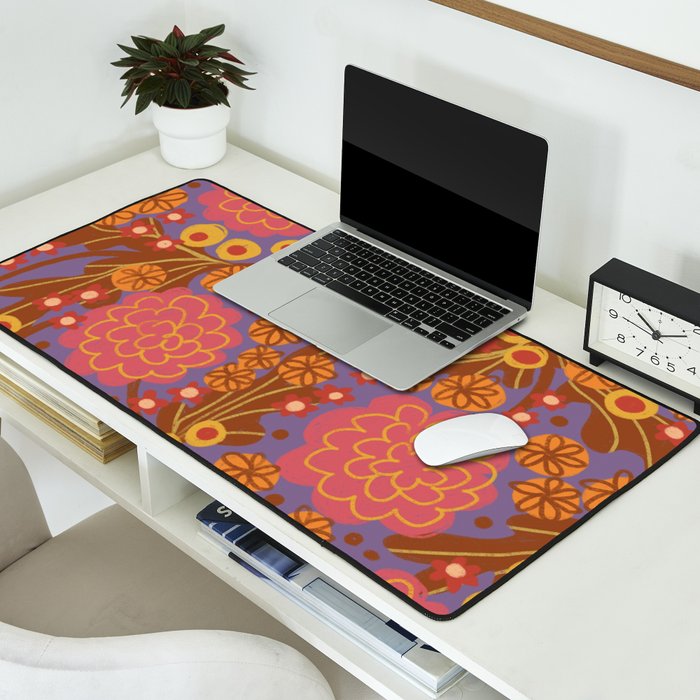 Asters #3 Desk Mat Gallery Image 2