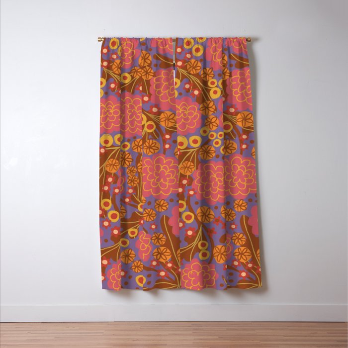 Asters #3 Window Curtain Gallery Image 3