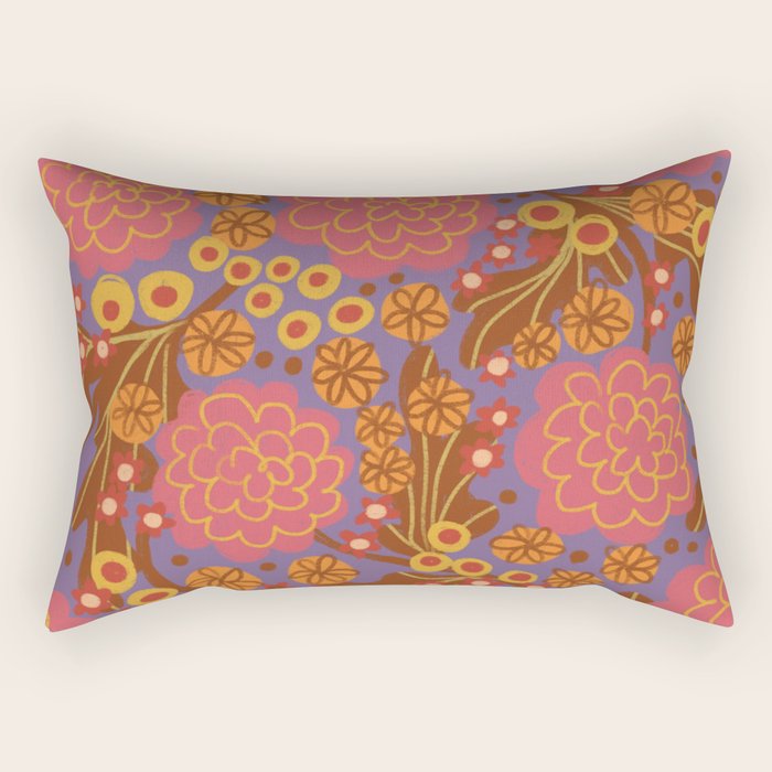 Asters #3 Rectangular Pillow Gallery Image 2