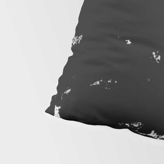 Black and white splat - Abstract, black paint splatter painting Pillow Sham Gallery Image 4