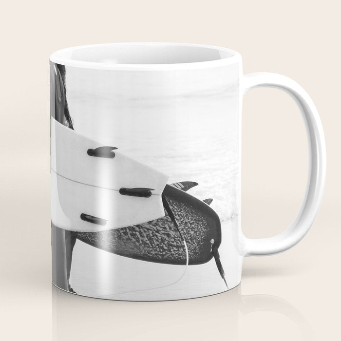 Cool BW Surf Photography Coffee Mug Gallery Image 1