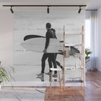 Cool BW Surf Photography Wall Mural Gallery Image 1