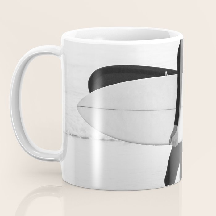 Cool BW Surf Photography Coffee Mug Gallery Image 3