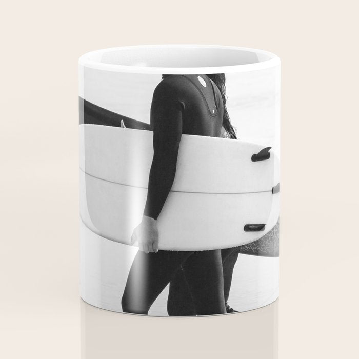 Cool BW Surf Photography Coffee Mug Gallery Image 4