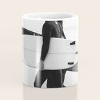 Cool BW Surf Photography Coffee Mug Gallery Image 4