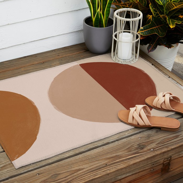 Abstract art, bohemian Outdoor Rug Gallery Image 2