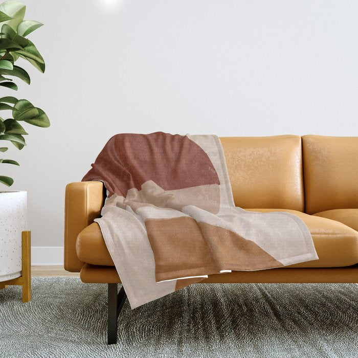 Abstract art, bohemian Throw Blanket Gallery Image 1