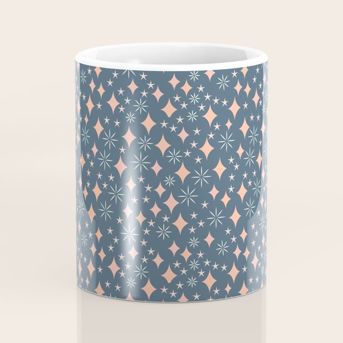 Christmas lights pink and blue pattern Coffee Mug Gallery Image 4
