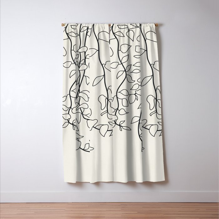 Minimalist Vines II Window Curtain Gallery Image 3