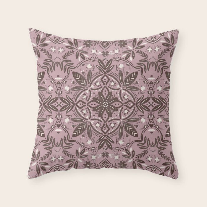 Rustic Pink Serenity Throw Pillow Gallery Image 6