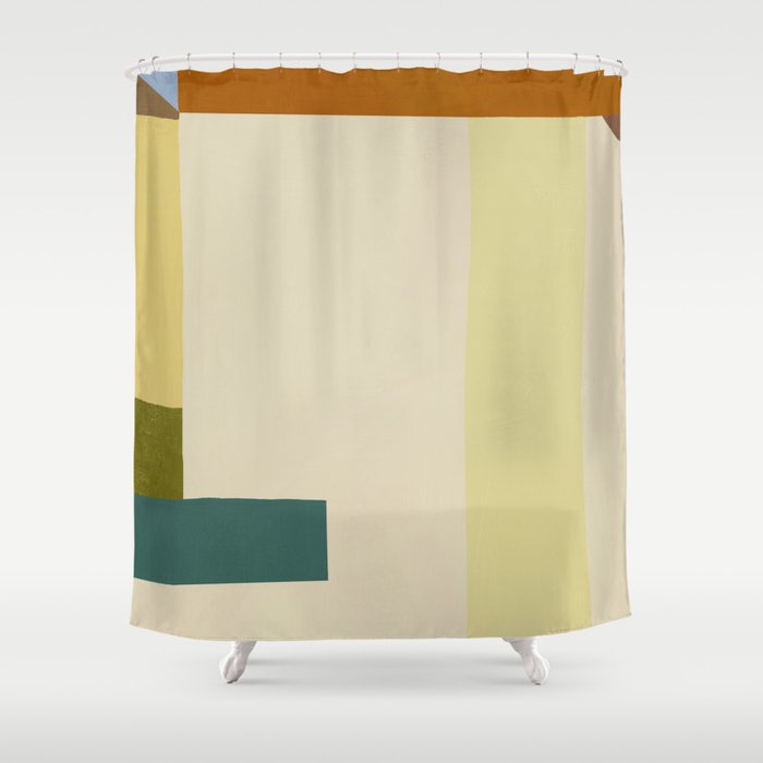 Overlay of colors minimal design 04 Shower Curtain Gallery Image 1
