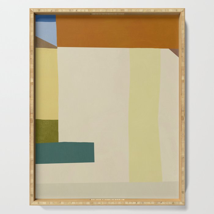 Overlay of colors minimal design 04 Serving Tray Gallery Image 1