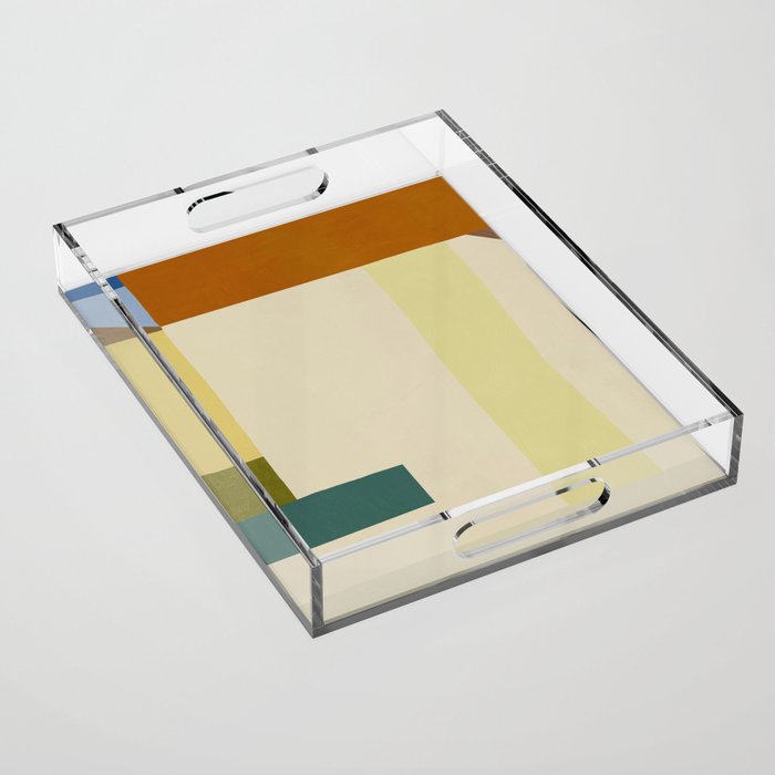 Overlay of colors minimal design 04 Acrylic Tray Gallery Image 1