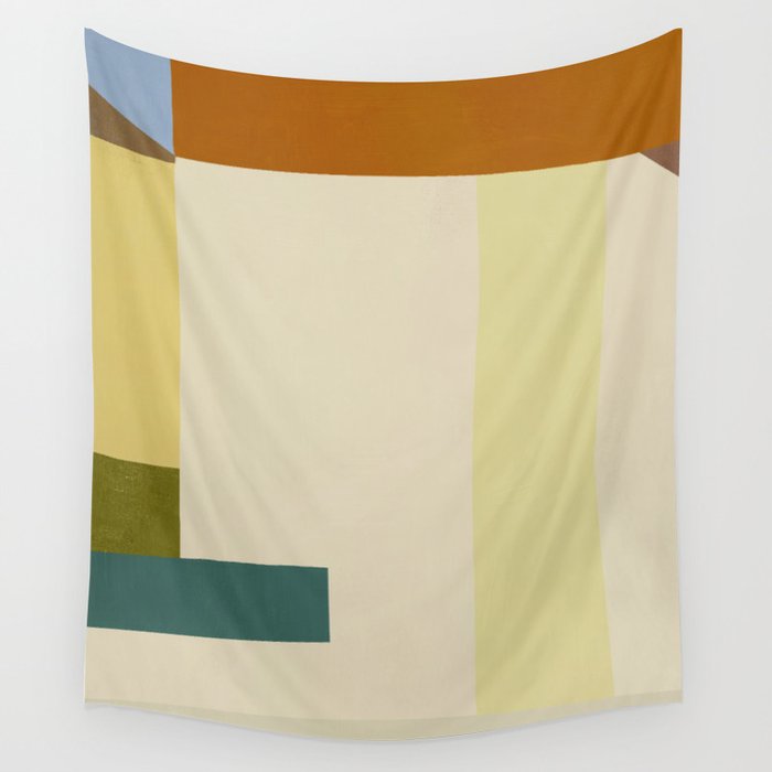 Overlay of colors minimal design 04 Wall Tapestry Gallery Image 4