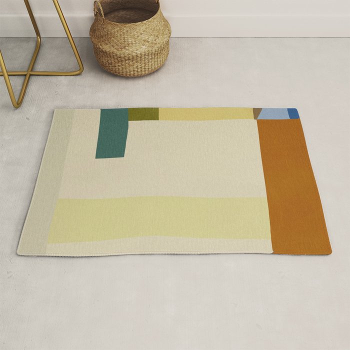 Overlay of colors minimal design 04 Rug Gallery Image 1