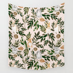 Rabbits in the green forest Wall Tapestry Gallery Image 4