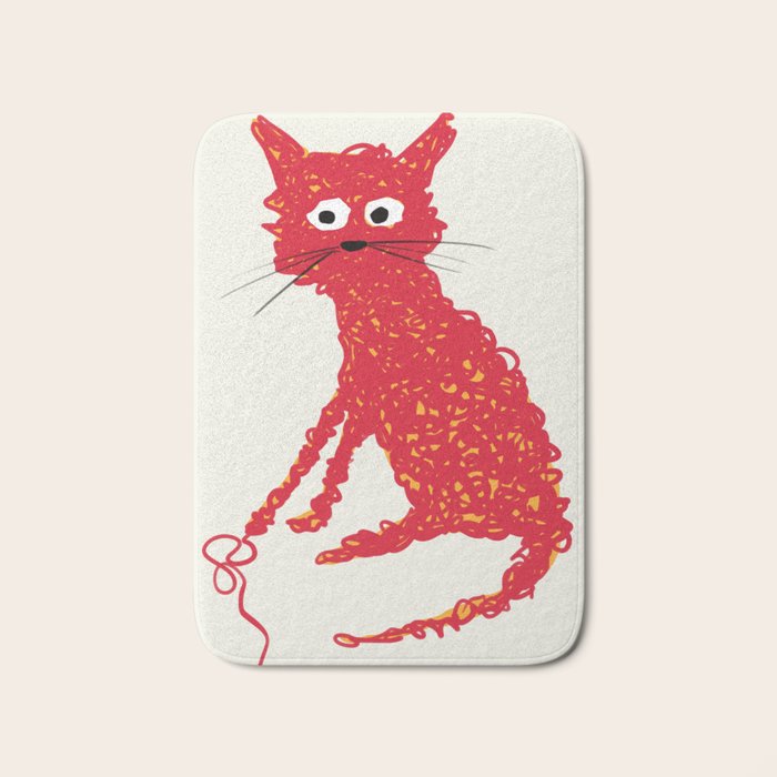Alfred cat Bath Mat Gallery Image 1