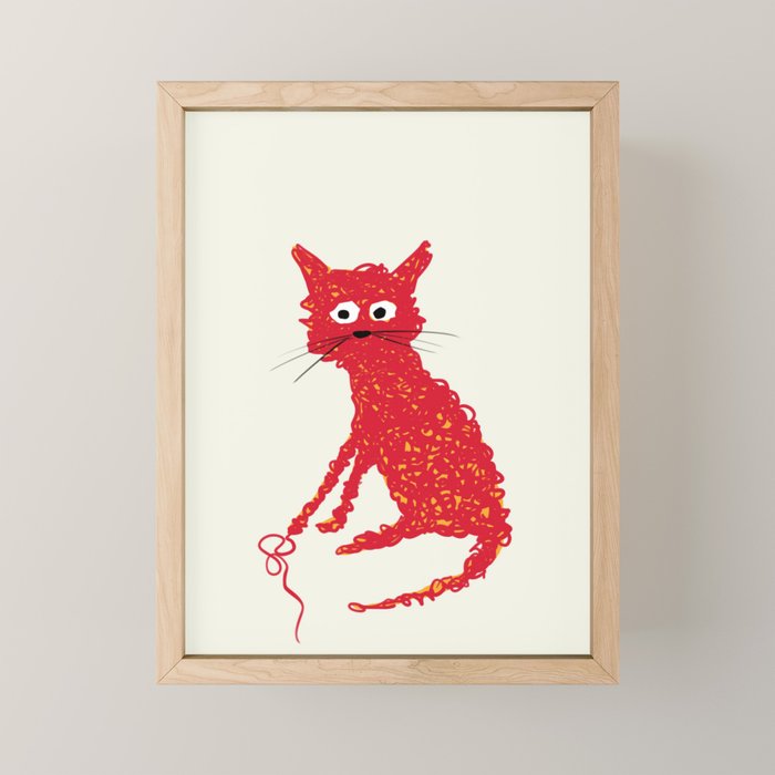 Alfred cat Mini Art Print Gallery Image 1