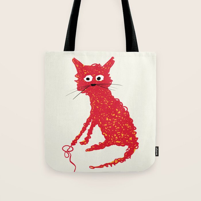 Alfred cat Tote Bag Gallery Image 1