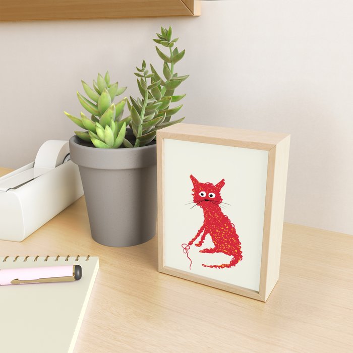 Alfred cat Mini Art Print Gallery Image 2