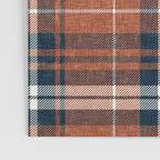 fall plaid - rust and navy blue Poster Gallery Image 3