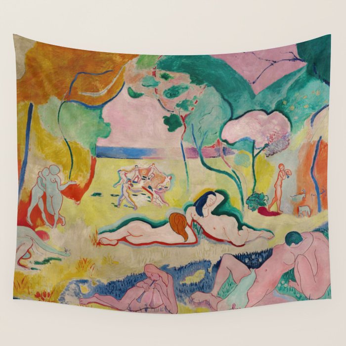 Henri Matisse - Le bonheur de vivre (The Joy of Life) Wall Tapestry Gallery Image 4