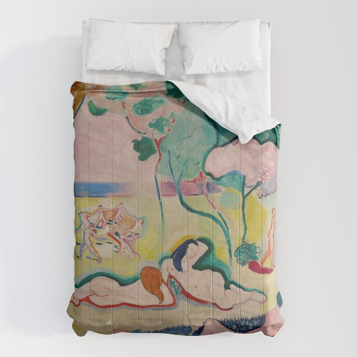 Henri Matisse - Le bonheur de vivre (The Joy of Life) Comforter Gallery Image 6
