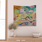 Henri Matisse - Le bonheur de vivre (The Joy of Life) Wall Tapestry Gallery Image 2