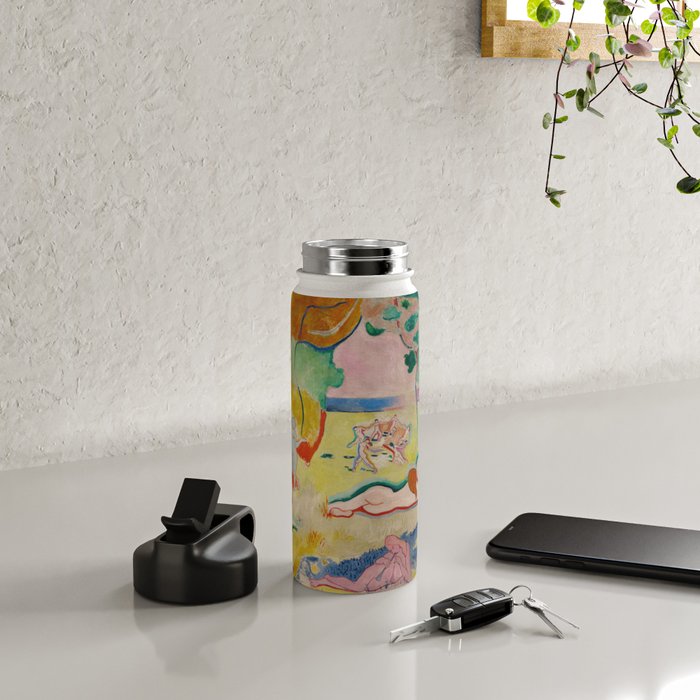 Henri Matisse - Le bonheur de vivre (The Joy of Life) Water Bottle Gallery Image 4