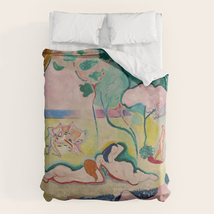 Henri Matisse - Le bonheur de vivre (The Joy of Life) Duvet Cover Gallery Image 6
