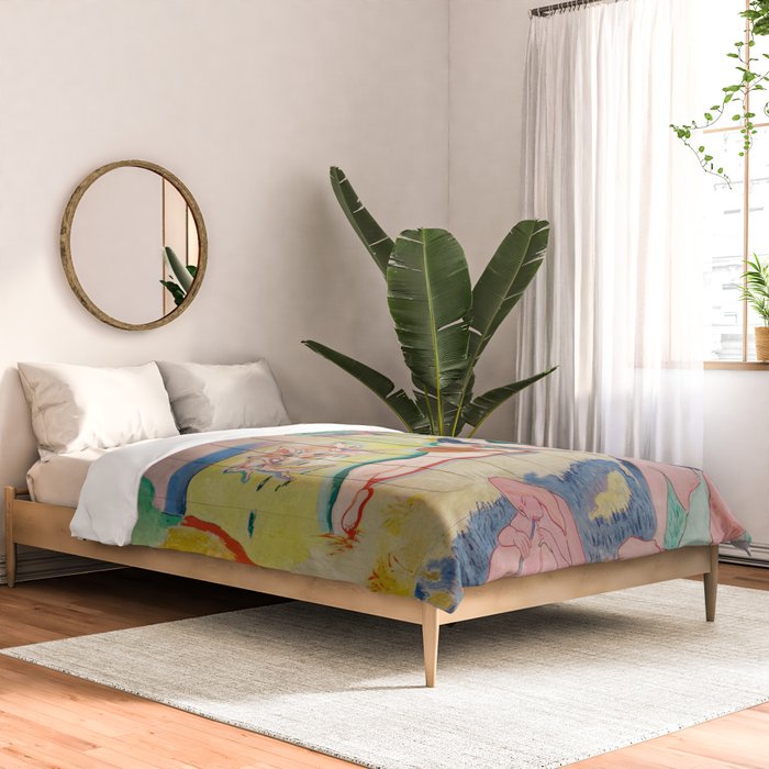 Henri Matisse - Le bonheur de vivre (The Joy of Life) Comforter Gallery Image 2