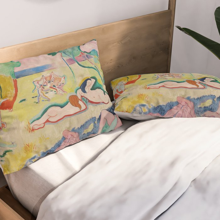 Henri Matisse - Le bonheur de vivre (The Joy of Life) Pillow Sham Gallery Image 2