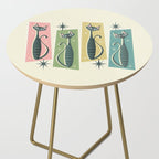 Retro Patchwork Tabbies ©studioxtine Side Table Gallery Image 2
