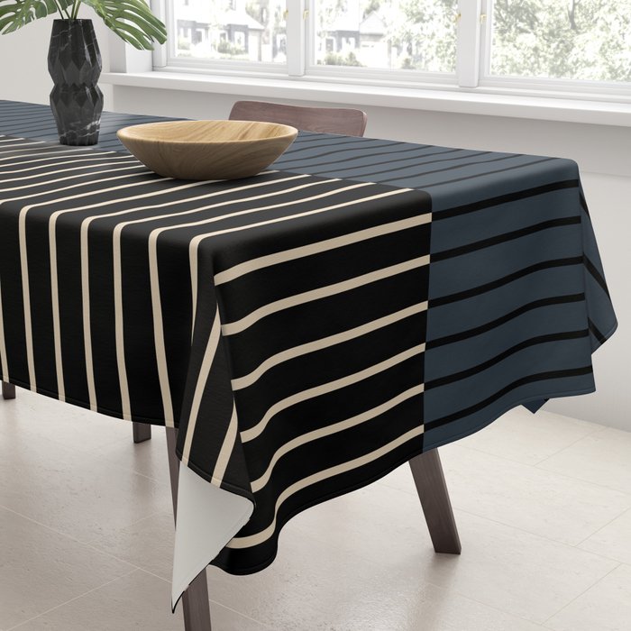 Color Block Lines XVII Tablecloth Gallery Image 3