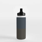 Color Block Lines XVII Water Bottle Gallery Image 2