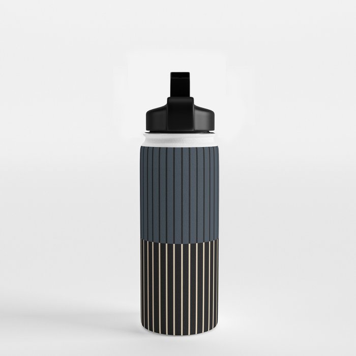 Color Block Lines XVII Water Bottle Gallery Image 2