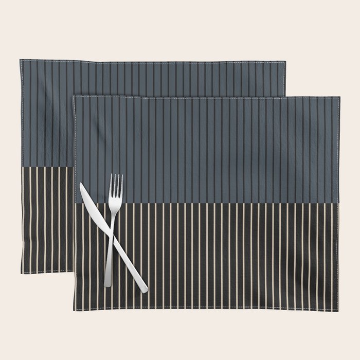Color Block Lines XVII Placemat Gallery Image 1