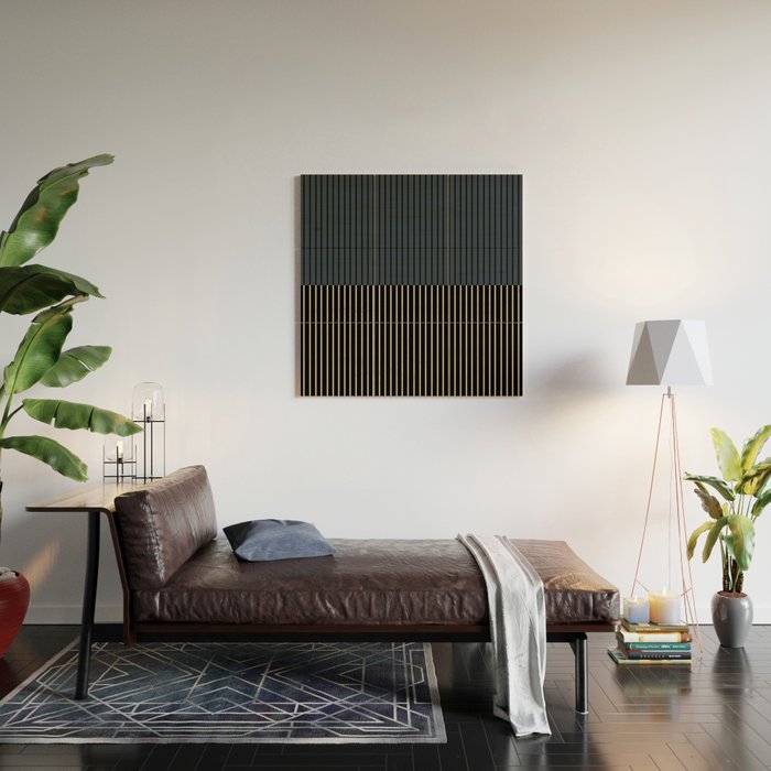 Color Block Lines XVII Wood Wall Art Gallery Image 2