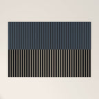 Color Block Lines XVII Welcome Mat Gallery Image 1
