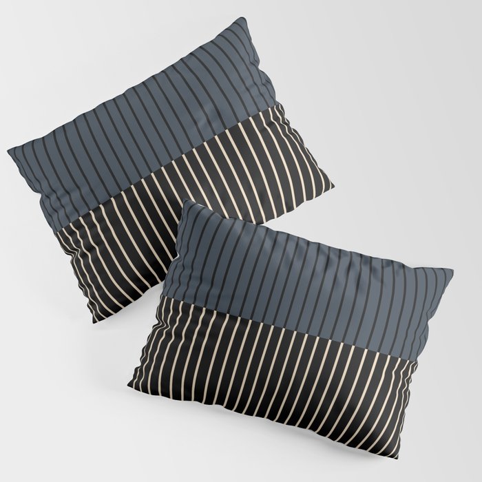 Color Block Lines XVII Pillow Sham Gallery Image 1