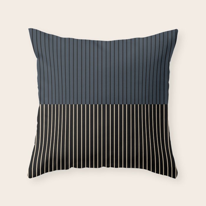 Color Block Lines XVII Throw Pillow Gallery Image 6