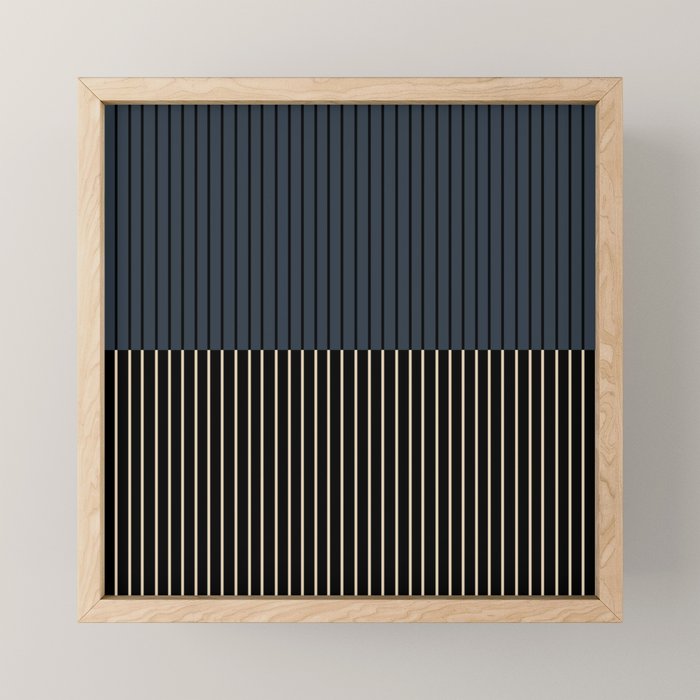 Color Block Lines XVII Mini Art Print Gallery Image 1