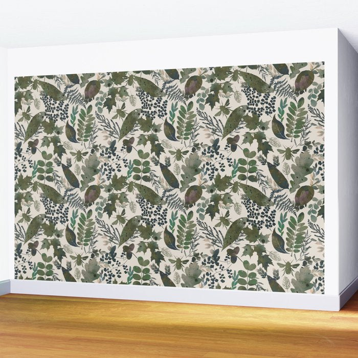 Greenish forest Wall Mural Gallery Image 2