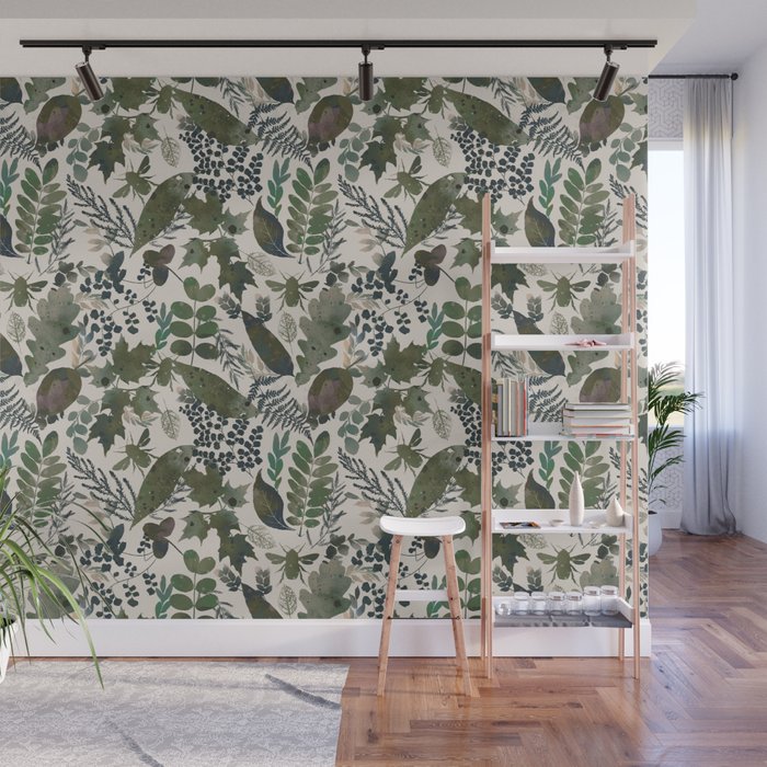 Greenish forest Wall Mural Gallery Image 1
